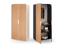 کمد-لباس-و-لوازم-شخصی-با-دو-درب-چوبی-با-رگال-برلیانت-تیپ-6308-41 -  - https://mohitara.com