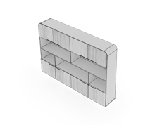 کتابخانه-کوتاه-ویژه-اتاق-مدیر-عامل-برلیانت-تیپ-6030-41 -  - https://mohitara.com