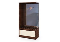 کمد-دیواری-جای-چمدان-یک-طرفه-با-کمد-جاکفشی-سوفیا-تیپ-4224-44 -  - https://mohitara.com