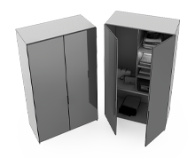 کمد-دیواری-طبقه-دار-با-دو-درب-آینه-ای-رز-تیپ-4234-44 -  - https://mohitara.com